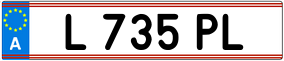 Trailer License Plate